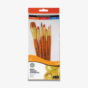 Set de 7 Pinceaux Daler Rowney Simply Gold Taklon Synthetic Hair
