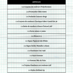 Fournitures TLL Fashion Academy